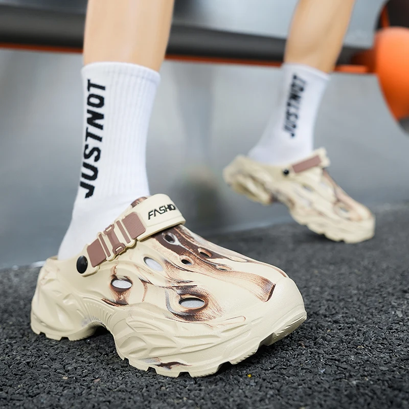 

Men Urban Street Casual Slides Matte Cushioned Footbed Anti Slip Wear Resistant Breathable Home Beach Walking Slippers