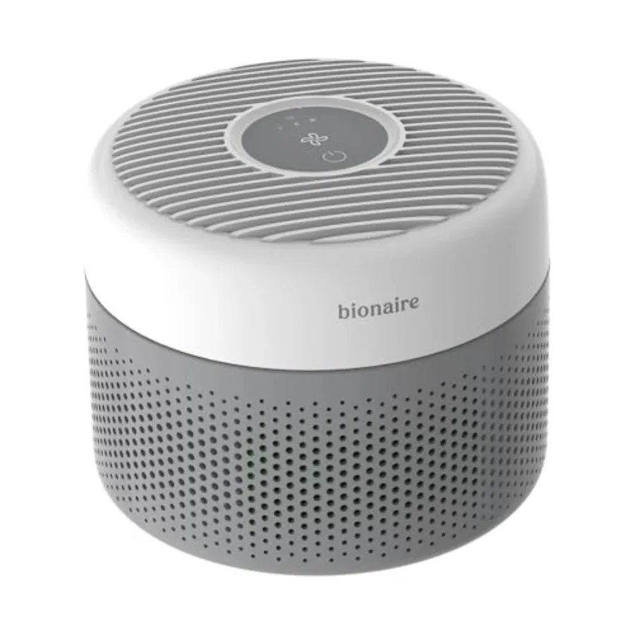 

CleanAir Desktop Air Purifier for home office use ABS plastic white 3-stage True HEPA filtration with 360 intake and 100 CADR f
