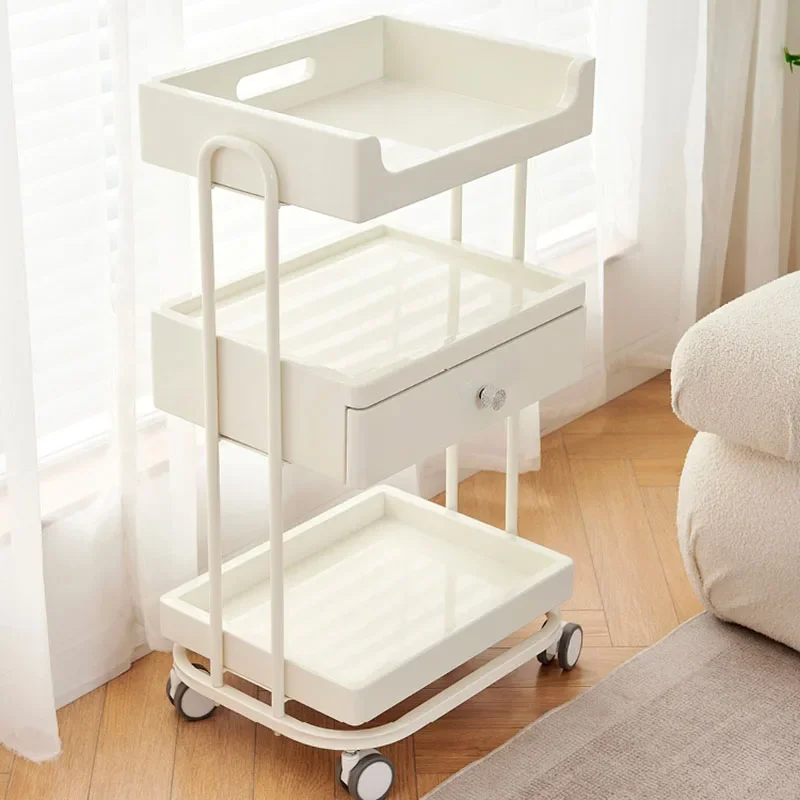 

Manicure Cart Beauty Salon Tray Dressing Pedicure Trolley Folding Serving Iron Auxiliary Makeup Utility Barber Station Marquesa