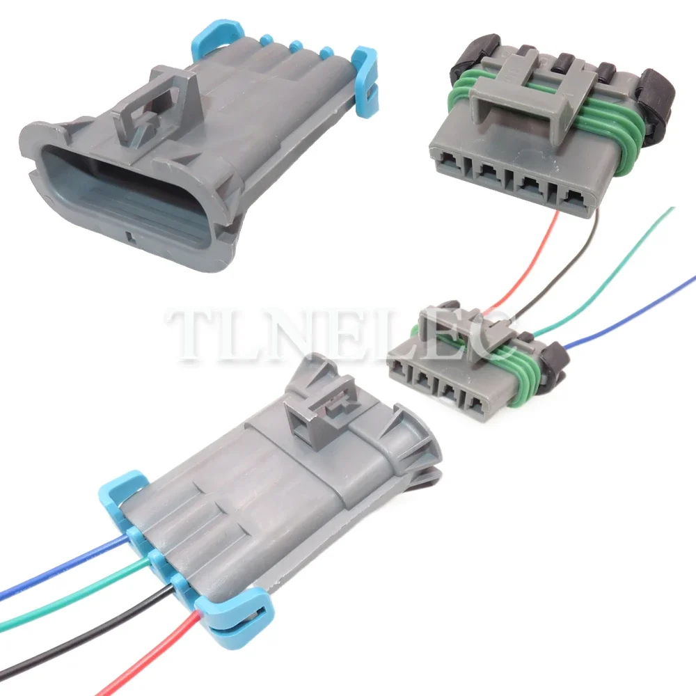 4 Pin Way Car Blower Resistance Connector with Wires Automobile Wire Cable Sealed Sockets For Buick 12129600 12129565