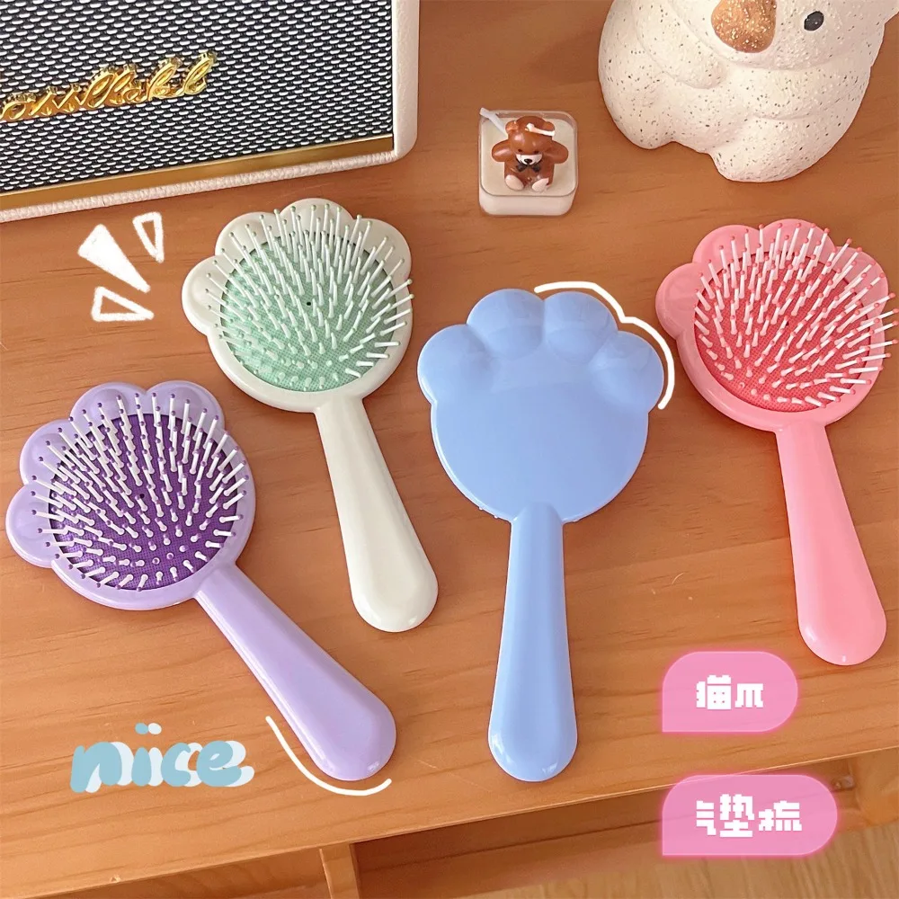 Cute Detangling Hair Brush Silicone Shampoo Brush Dry&wet Air Cushion Comb Scalp Massage Combs for Woman Cepillo Para Cabello