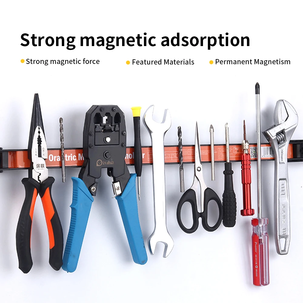 Magnetic Holder Metal Magnet Tool Organizer Bar Long Strip Garage Workshops   Hardware Storage Restore Warehouse Rack Factory