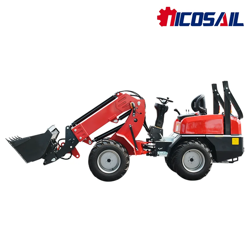 Customized Earth moving Machinery Mini Sliding Loader KZL918 Wheel Sliding Loader for Sale Telescopic Arm Sliding Loader Quick D