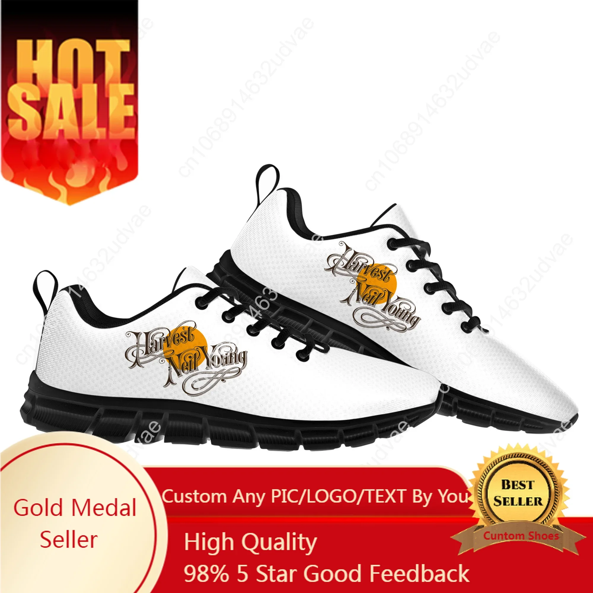 

Neil Young Mens Womens Teenager Customized Sneakers DIY Casual Tailor-Made Shoe High Quality Couple Sports Shoes
