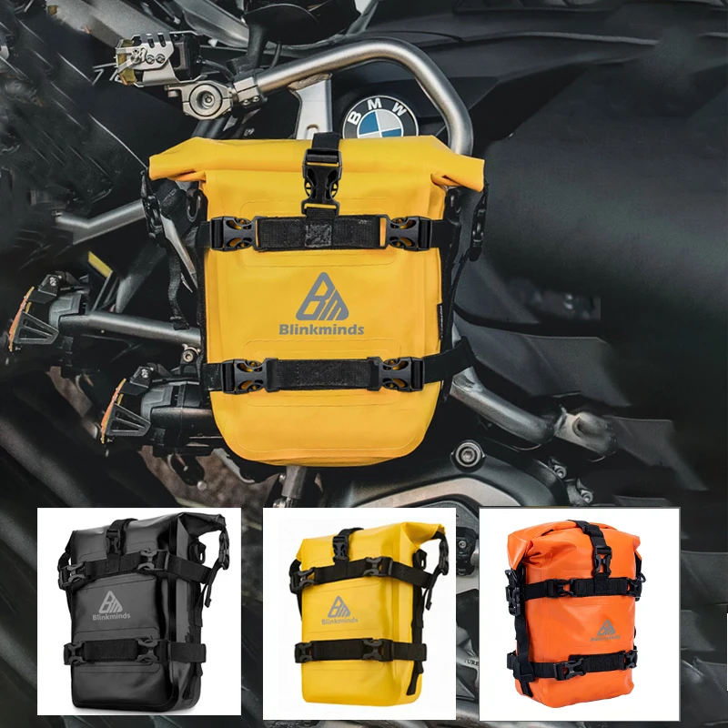 

Universal Motorcycle Waterproof Bag Frame Crash Bars Bags luggage motorcycle bag accessories For HONDA Suzuki Yamaha BMW R1200GS