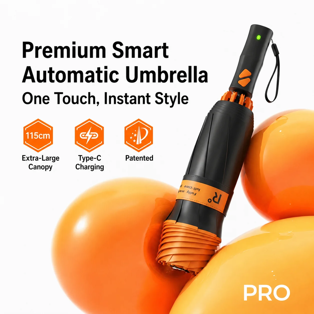 Fully Automatic Smart Electric Umbrella Larger Thicker Reinforced Folding for Sunny Rainy Days Women's Sun Protection Umbrella