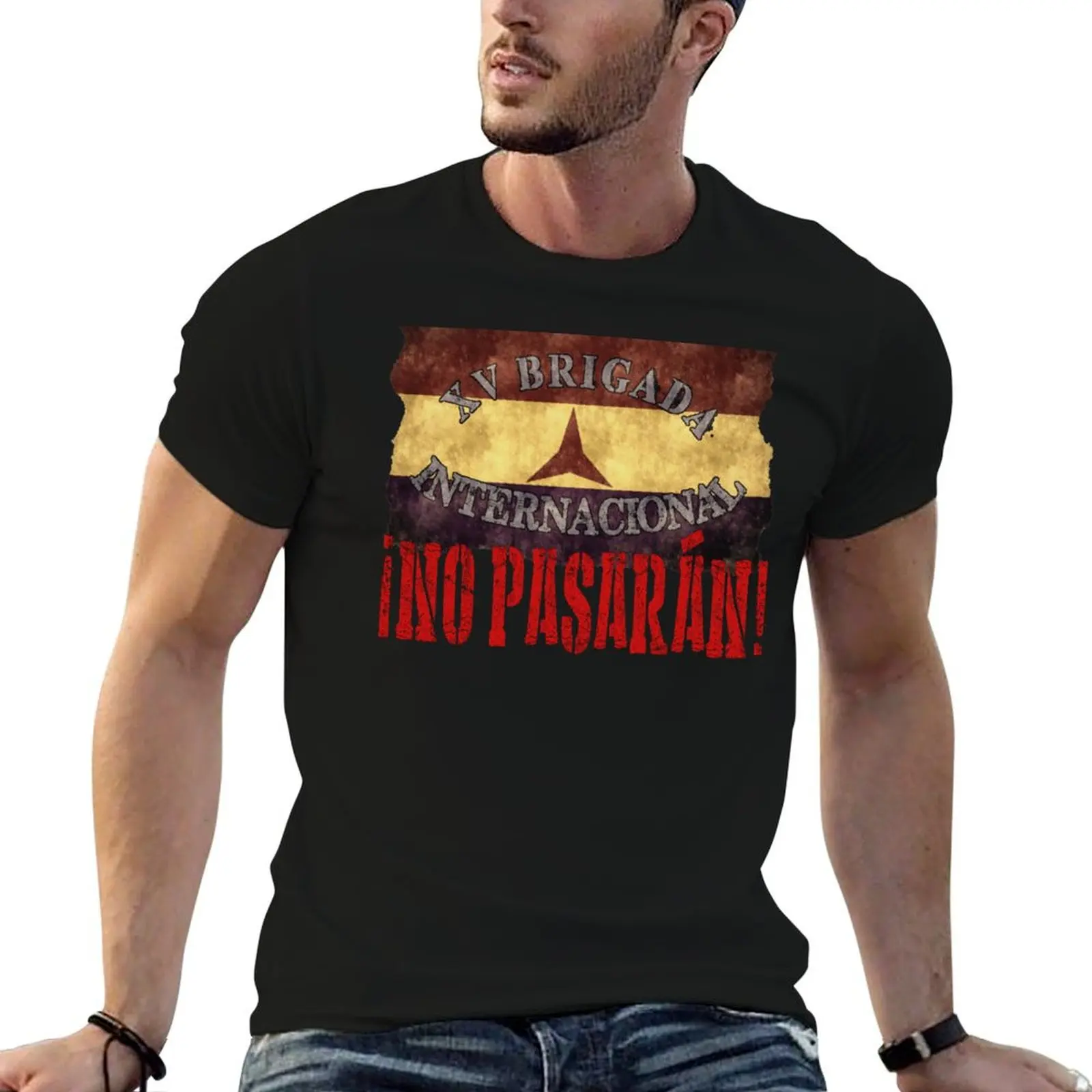 

BRIGADA INTERNACIONAL, NO PASARAN T-Shirt t shirt man cotton man t shirts for men man t shirt cotton high quality T-Shirt