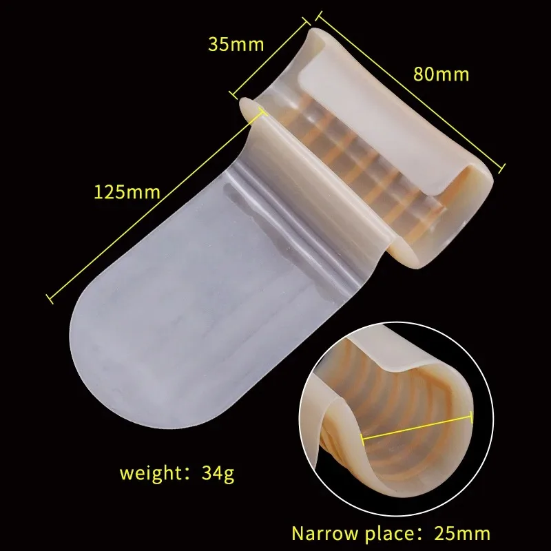 أداة تدليك السيليكون للتأخير المحسن للتدريب على الذكور البالغين تحتوي على عارضة مصممة بشكل مريح لتدليك العضلات والصحة والجمال