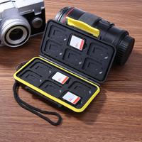 Multi-grid Storage Box Anti-Shock Waterproof Storage Card Case Protector Cover Large Capacity Portable for ID Credit Card Holder