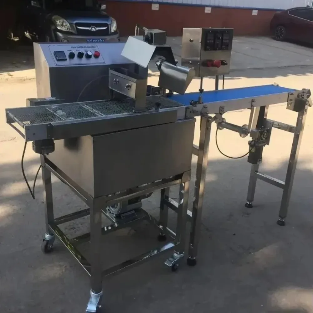 #Commercial Chocolate Covering machine Price Chocolate Melt Dipping Enrobing Machine Chocolate Making Enrobing Belt Coating mach