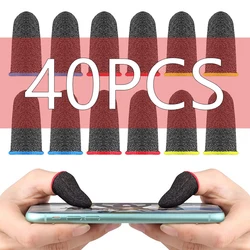 20/40PCS Fingertips Sweat-Proof Breathable Game Finger Sleeve Finger Cots Cover Mobile Touch Glove for PUBG Phone Tablet Games