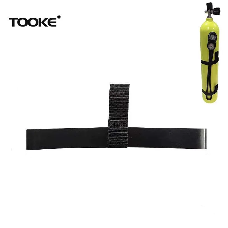 Diving  Elastic Rubber Hose Retainer Band Small/Large For Diving Tech Side Scuba Snorkeling Stage Tank Cylinder Bottle