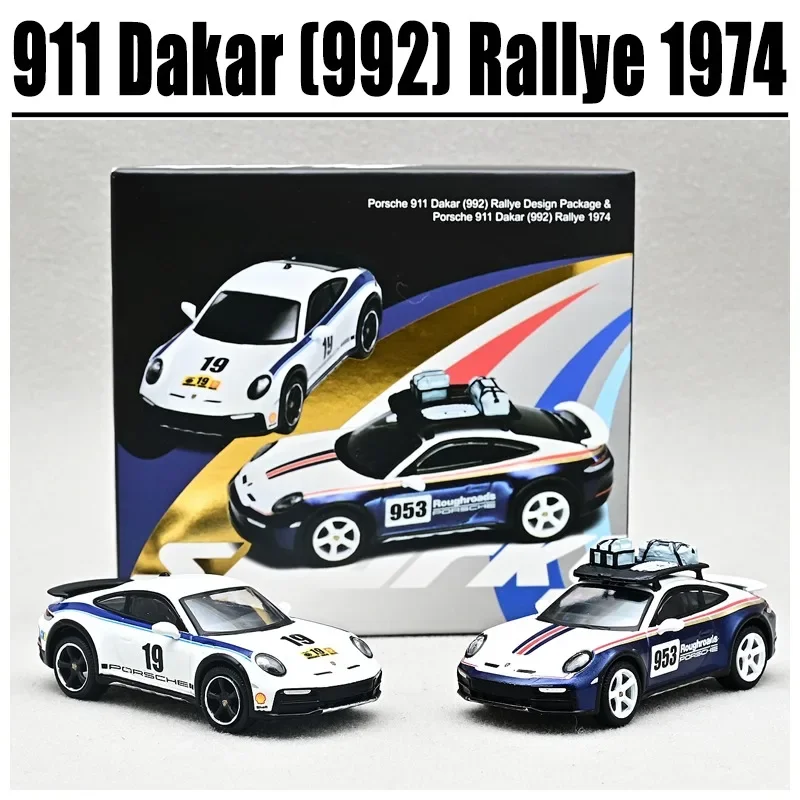 

Sparky&Tiny 1/64 911 Dakar (992) Rallye 1974 Alloy Toy Motor Vehicle Diecast Metal Model Gifts