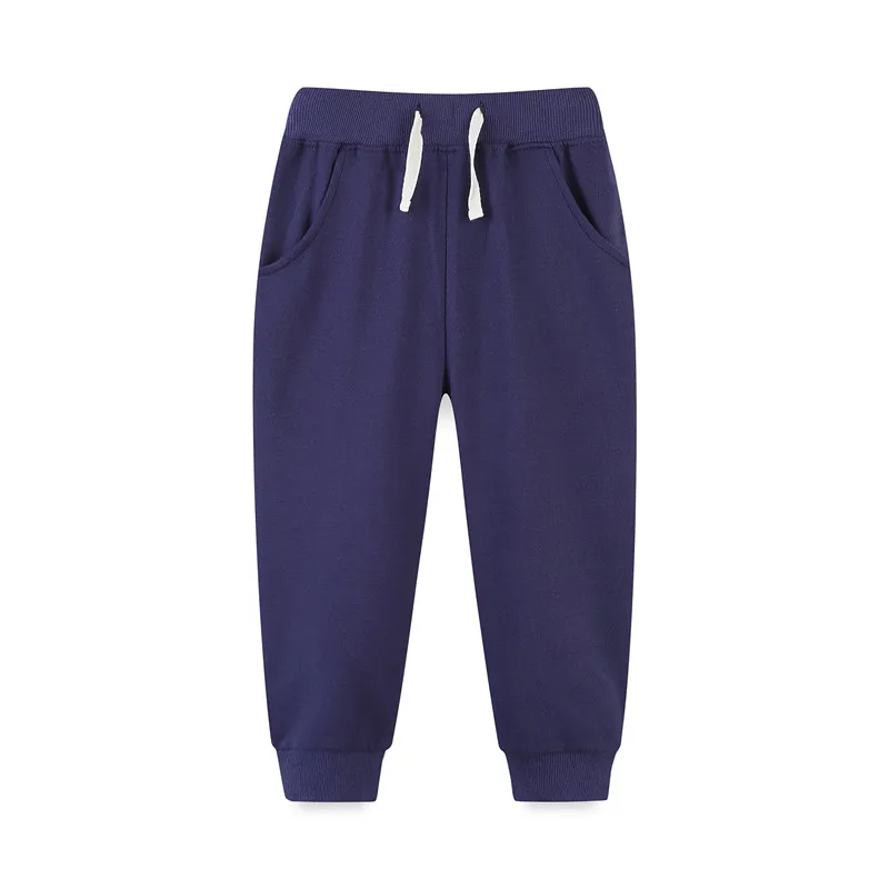 Jumping Meters 2-7T Fashion Solid Boys Girls Trouser Hot Selling Boys Girl Summer Toddler Clothes Drawstring Kids Sweatpants