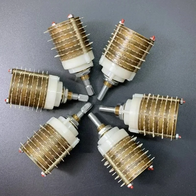1pc 24 Step Silver Plated Contact Rotary Switch for Attenuator 4 Channel Volume Potentiometer DIY