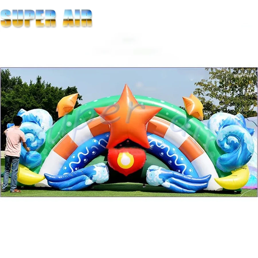Arco inflable del contexto del escenario de la estrella inflable del buen diseño hecho en China para la decoración de la actividad