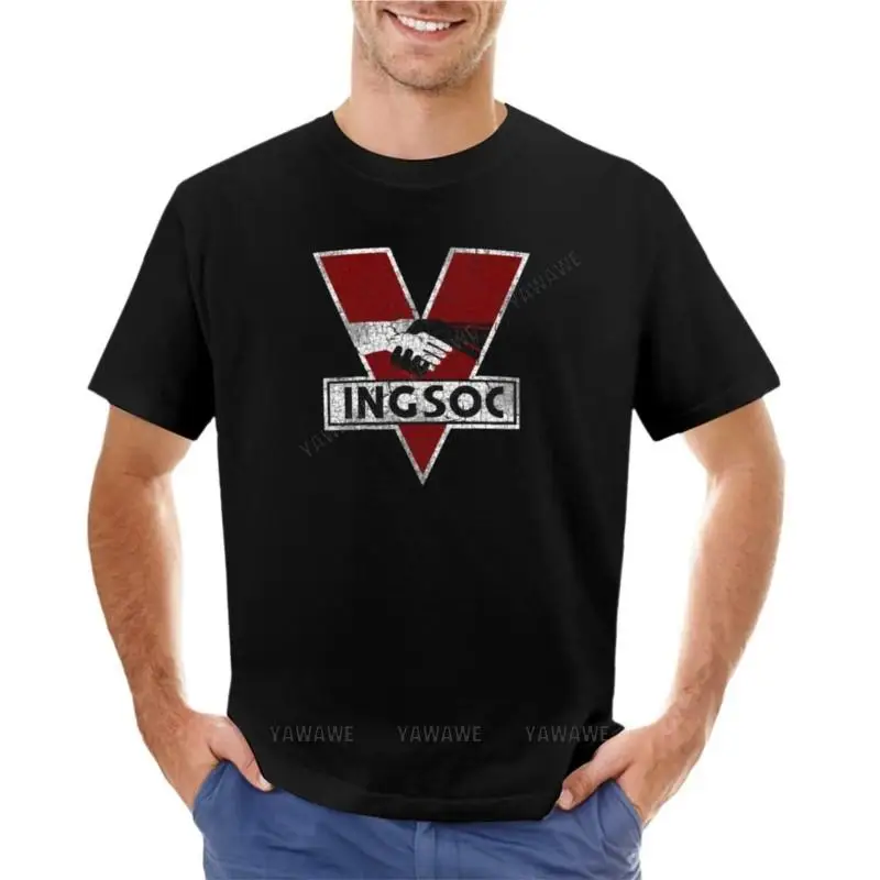 INGSOC T-Shirt t shirt man quick drying shirt funny t shirt oversized t shirts for men brand t-shirt cotton men tops