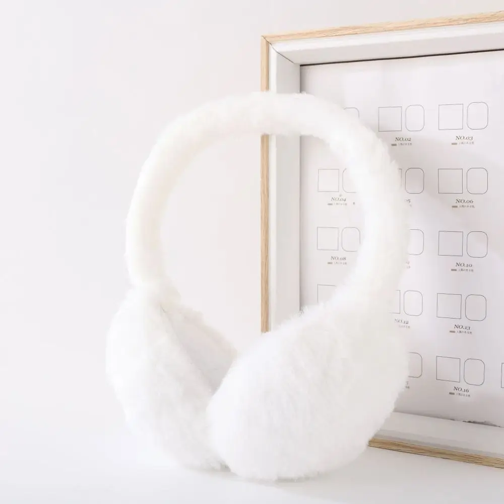 غطاء للأذنين ناعم قابل للطي للشتاء الدافئ لحماية الأذن منفوش غطاء للأذنين مضاد للتجمد سميك من الفرو الصناعي للنساء والرجال في الهواء الطلق #4