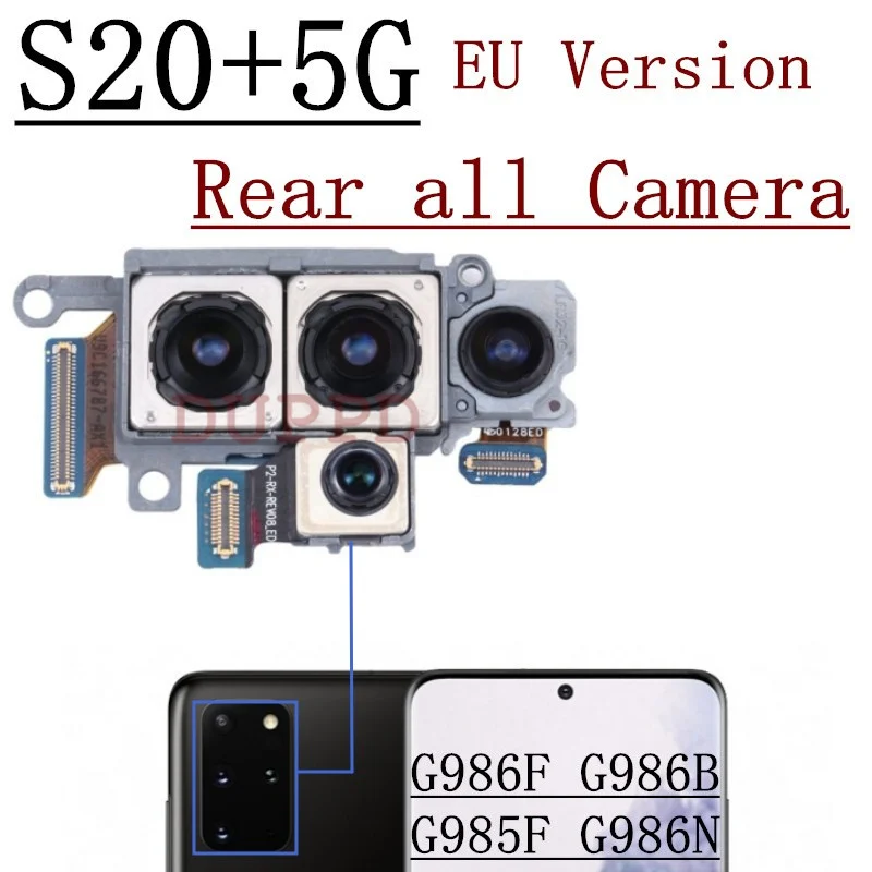 Rear Camera For Samsung Galaxy S20+5G G985F G986F G986B G986U Front  Selfie Small Frontal Back Main Camera Module Flex