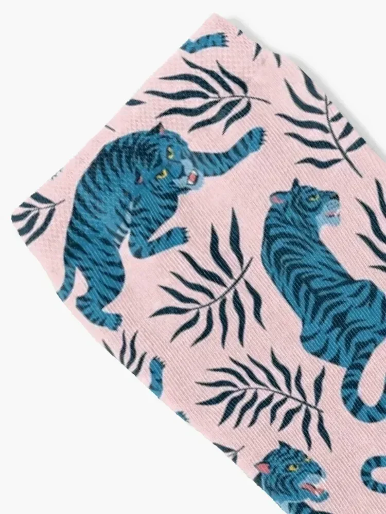 النمور الآسيوية والأوراق الاستوائية الجوارب الاطفال التدفئة جورب الرياضة اليابانية موضة الجوارب للنساء والرجال