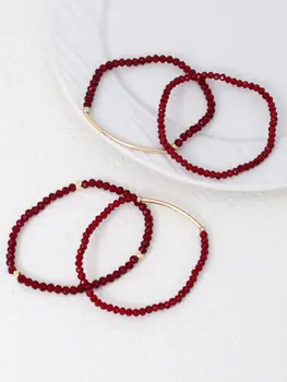 8 best sales braccialetti di perline rosse - №1