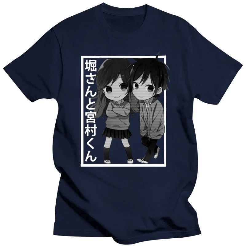 Anime t-shirt Horimiya Hori San To Miyamura Kun print T-shirt men Summer loose Casual Fashion all-match top men