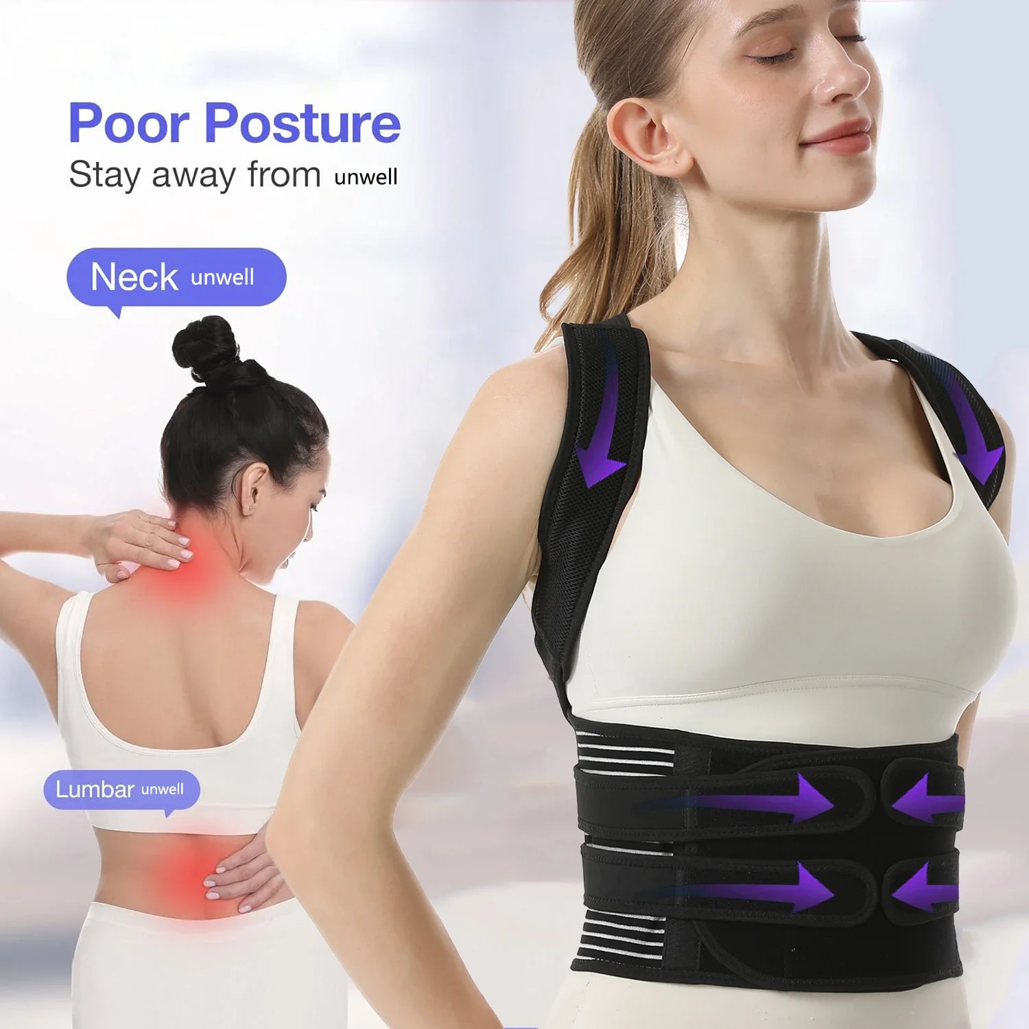 Adjustable Soft-Shell Back Support