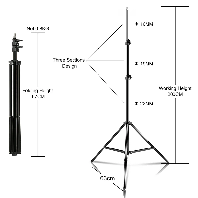 Softbox fotograficzny 50x70cm, zestaw do oświetlenia studyjnego, system oświetlenia ciągłego do aparatu z żarówką i akcesoriami. — zdjęcie produktu 5
