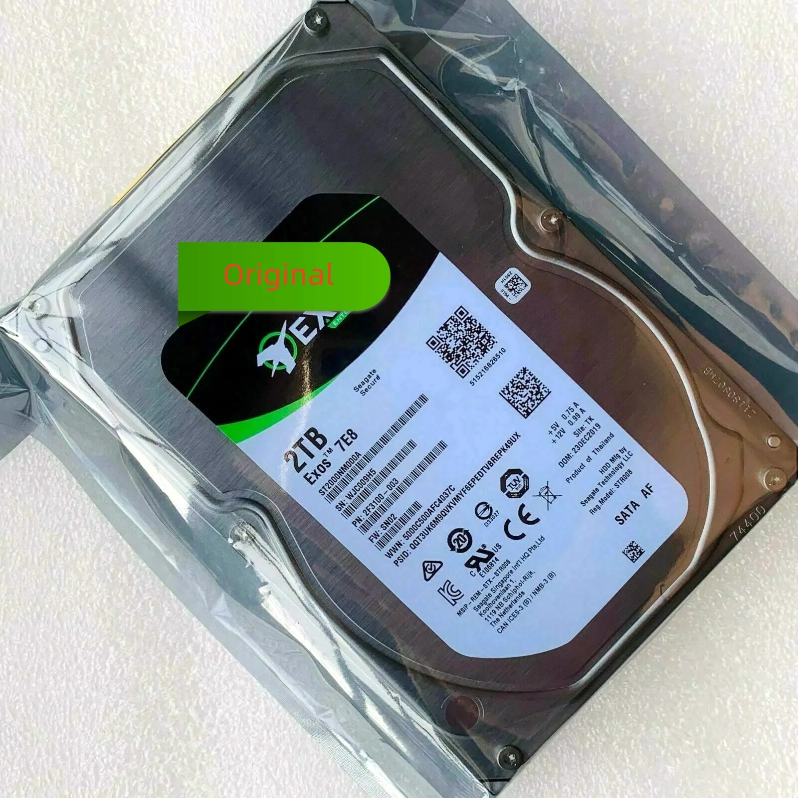 

100% New Original Enterprise Capacity ST2000NM000A 2000GB 7200RPM SATA 6.0 GB/s 256MB HDD