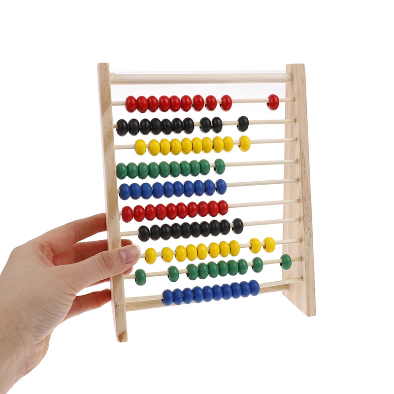 Intelligence Development Wooden Abacus for Kids Mathematics for 3-6 Year Olds