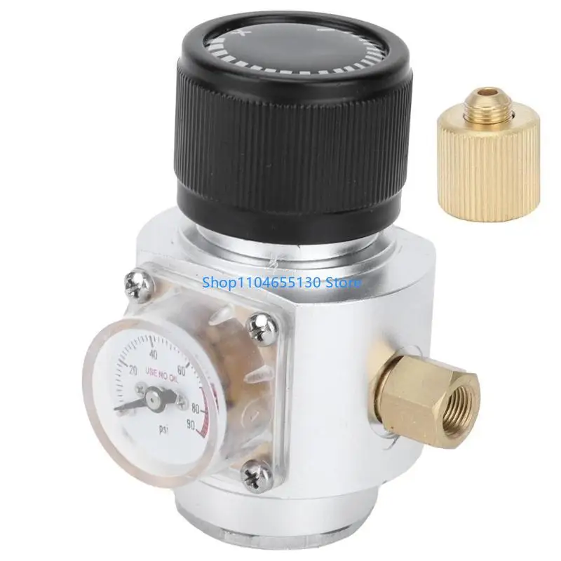 منظم ثاني أكسيد الكربون المحمول 0-90psi مع منظم غاز البناء البلاستيكي والمعادن موجود لعشاق تخمير المنازل