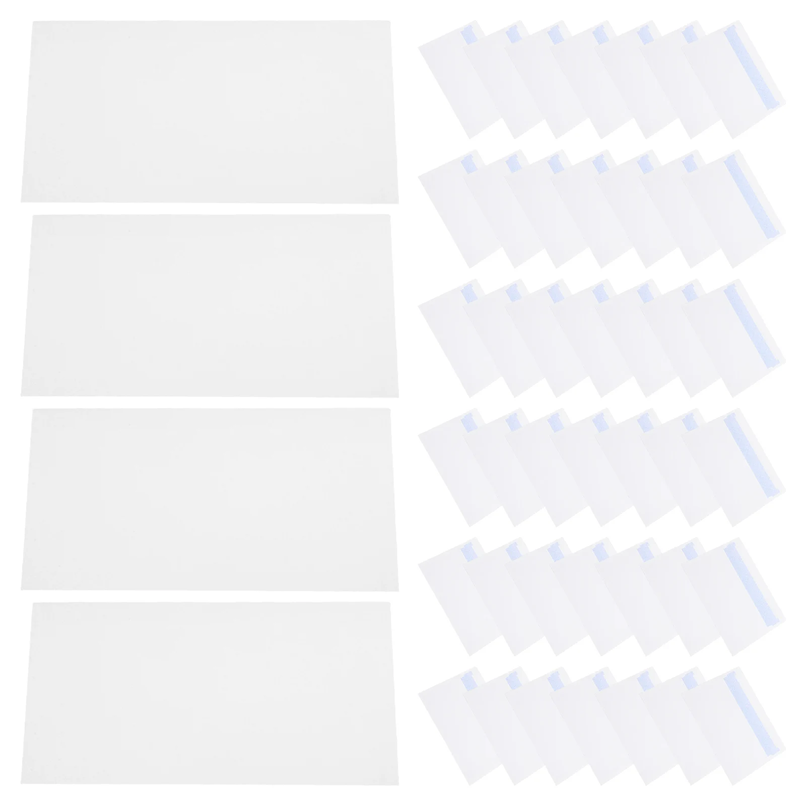

50Pcs Selfseal White Envelopes Confidential Protection Business Mailing Letter Size Office Documents Secure Mailers