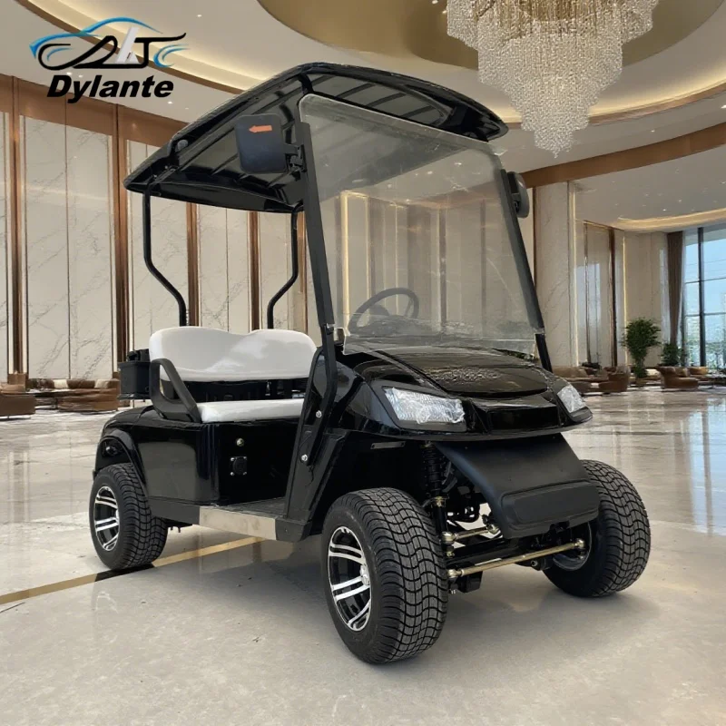 

CE Electric 5000W Motor Golf Scooter Lithium Battery 2 Seater Street Legal Electric Golf Cart With Ball Washer Aluminum Wheels