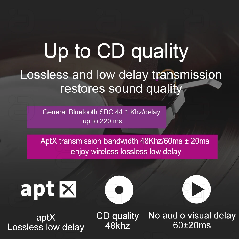 USB بلوتوث 53 محول 100 متر دونغل aptX لأجهزة الكمبيوتر Windows8.1/ 11/10 طابعة ماوس لوحة المفاتيح استقبال الصوت الارسال محرك الحرة