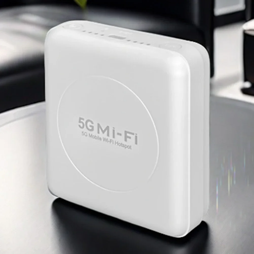 Mobiler 5G/4G-WLAN-Hotspot-Router, unterstützt 10 Benutzer mit SIM-Kartensteckplatz, 4G-Lte-Router, kabelloser Router, Taschen-Hotspot für Reisen nach Hause