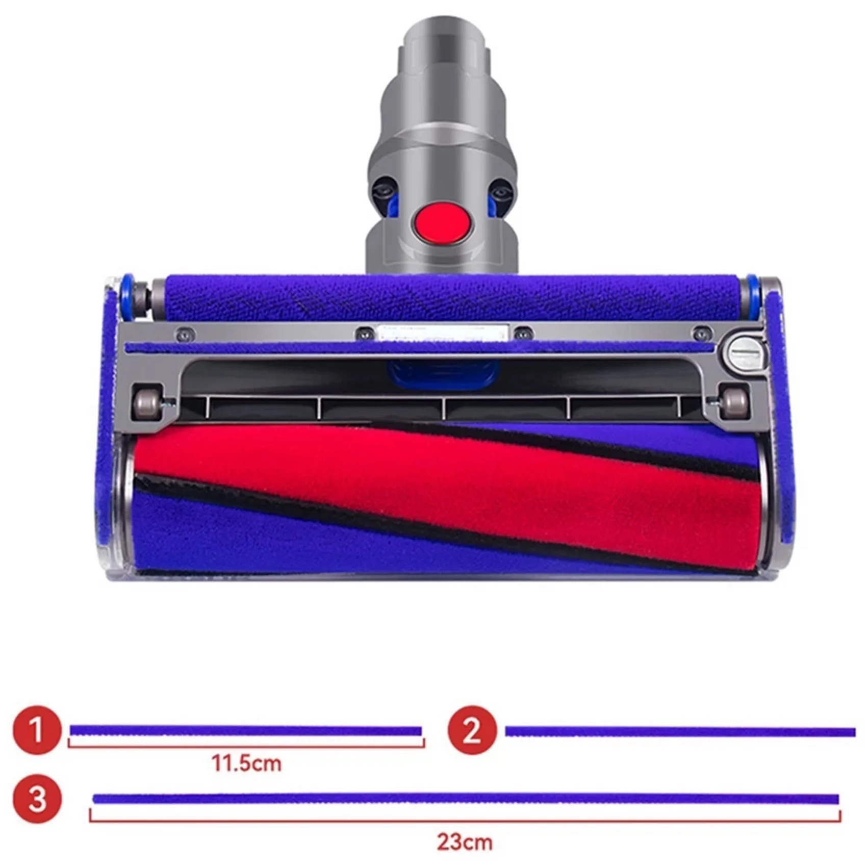 Per Dyson Aspirapolvere Spazzola per pavimenti elettrica Adesivo V7V8V10V11 Accessori per strisce morbide in pelucheBAAN