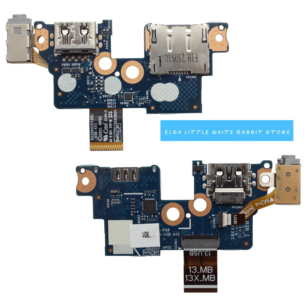 

FOR HP X360 830 G9 G10 DC JCACK USB CARD READER BOARD W CABLE