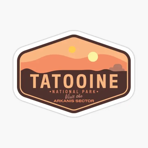 5 шт. наклеек Tatooine для комнаты, гостиной, бампера, багажа, милые детские Фоновые наклейки, мультяшный декор для ноутбука, окно, художественное оформление дома