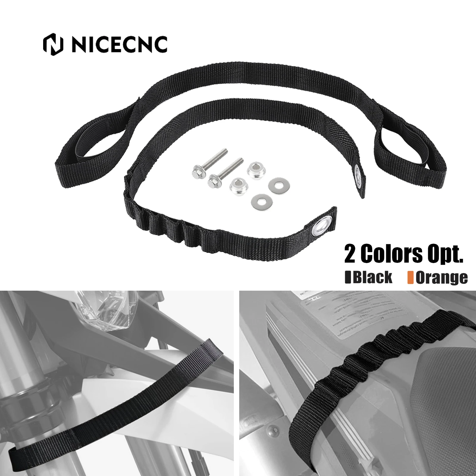 

NICECNC For GasGas EC 300 EC 250 EX300 ECF 350 MC250F 2021-2023 Front Rear Fender Pull Supporting Strap For KTM EXC 300 EXCF 350