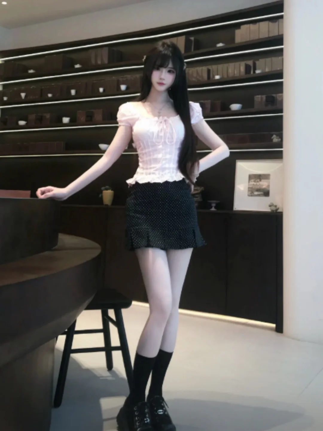 

Gentle Wind Unique Super Cute Top Skirt Two-Piece Set Small Size Summer Outfit One Whole Set 2026 Summer Season