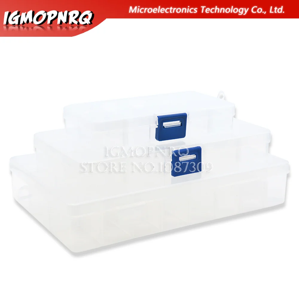 10/15/24 Grids Tools Packaging Box Portable Practical Electronic Components Storage box / Part box / Tool box /