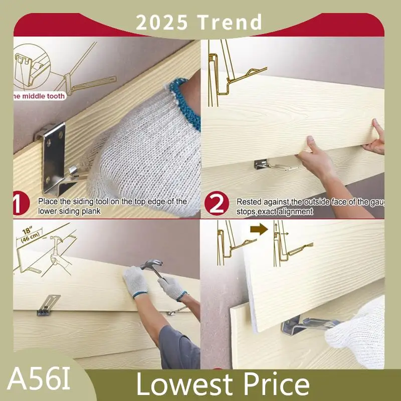 ABDD 4-Pack Hooks For Hardie Board Siding Tools, For 5/16Inch Fiber Cement Siding, Wall Anchor Siding Installation Tools