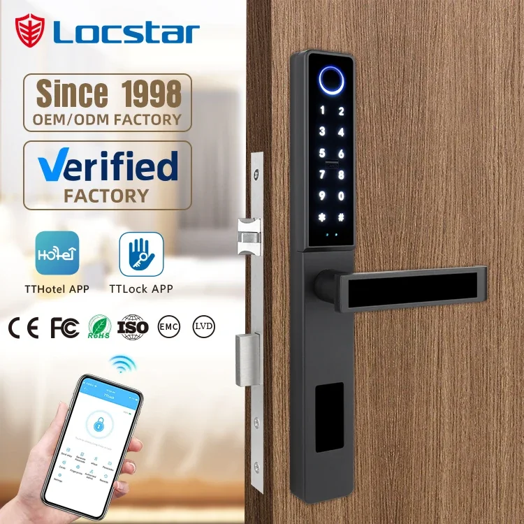 Locstar Hot Selling High Quality Aluminum Alloy Slim Digital Intelligent App Smart Lock