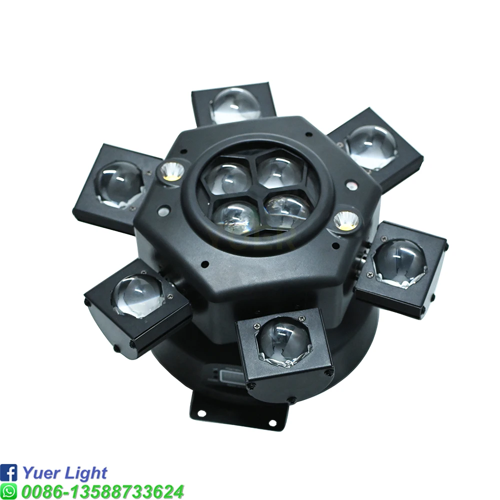 Imagem -02 - Yuer-dynamic Led Stage Light Leds Rgbw Laser Vermelho e Verde Controle Dmx512 Criar Efeitos Impressionantes para o Seu Evento Clube 150w