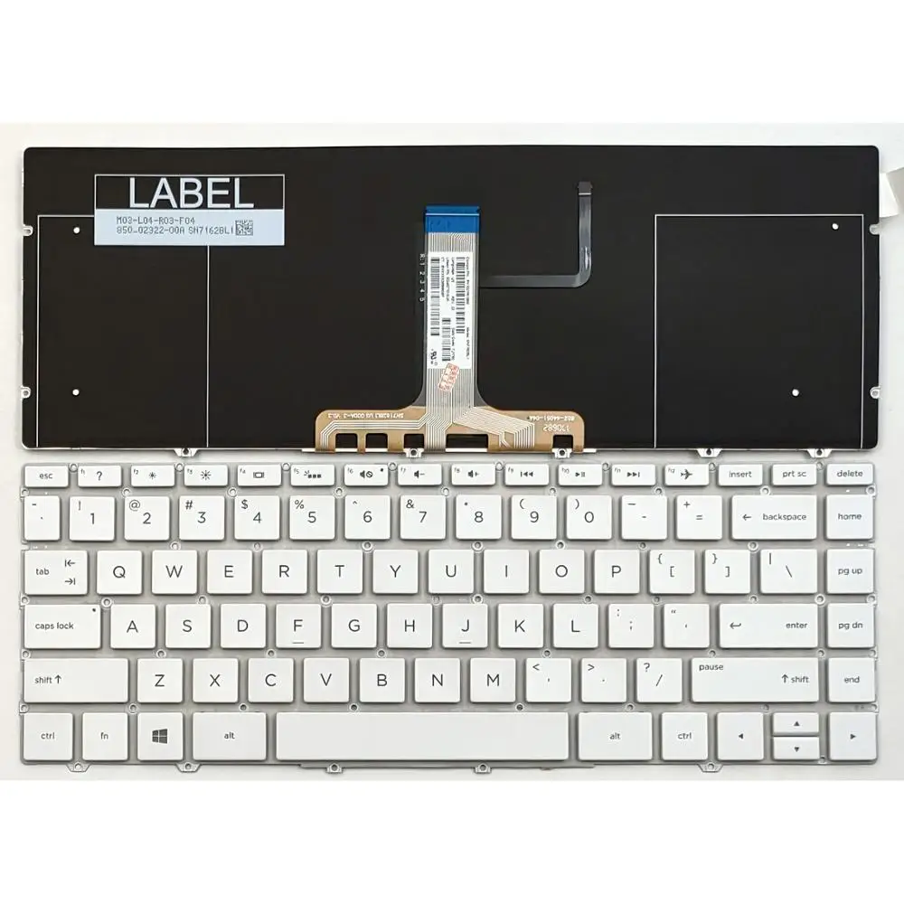 

New For HP Spectre 13-AF 13-AF010CA 13-AF012DX 13-AF051NR Laptop Keyboard US White With Backlit