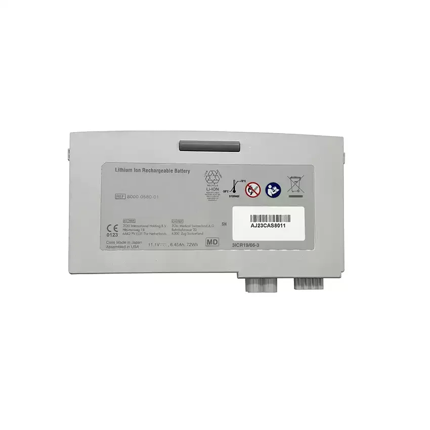 8000-0580-01 Replacement Battery for Z O LL Pro paq X/M/MD SurePower II Series 11.1V 6.45Ah Li-ion