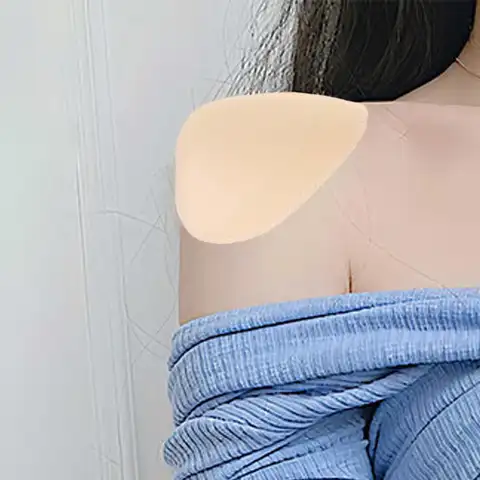 Bra Shoulder Pads 3 Pairs Sewing Shoulder Pads Shoulder Enhancer easy to use Breathable Sponge Pads for Blazer Suit Coat