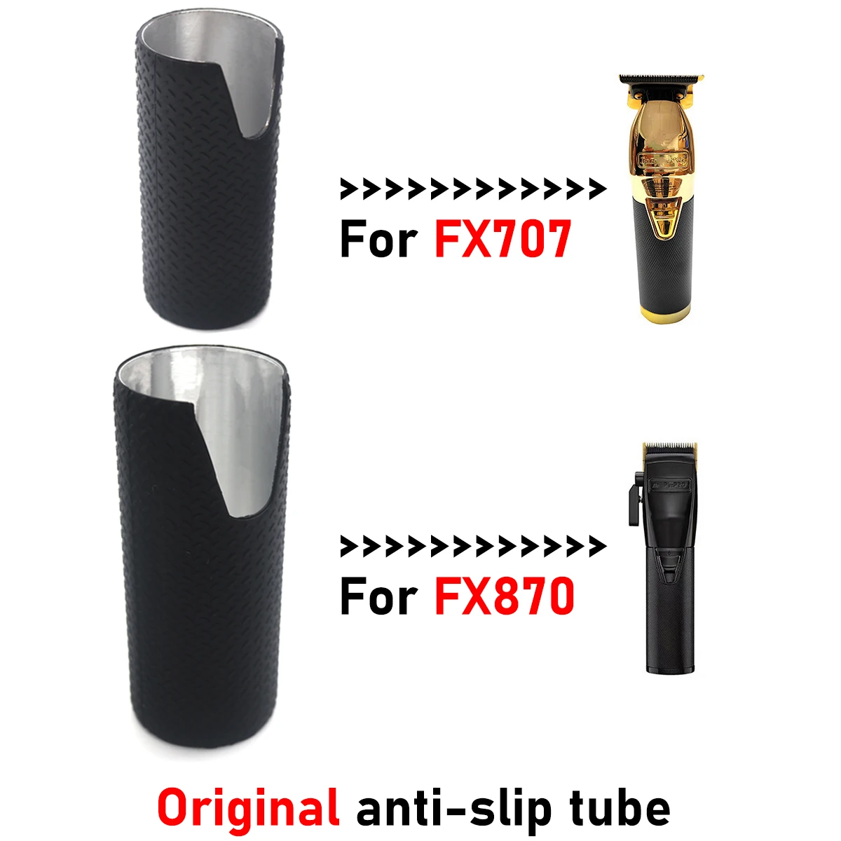 For BAB FX870 FX707 Original Rubber Sleeve Replacement Barber Machine Accessories Electric Hair Clipper Anti Slip Decorative