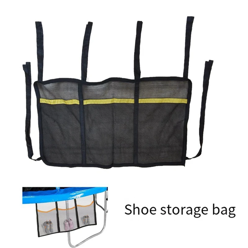 Trampoline Shoe Storage Trampoline Storage Mesh Bag For Most Trampoline,Fitness Trampoline Bounce Mesh Pocket Durable