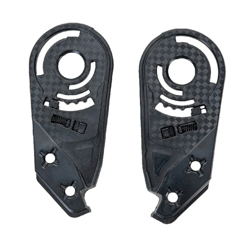 

96GB 1 Pair Motorbike Helmets Lens Visors Clip Lock Visors Fixing Base Plate For Helmets